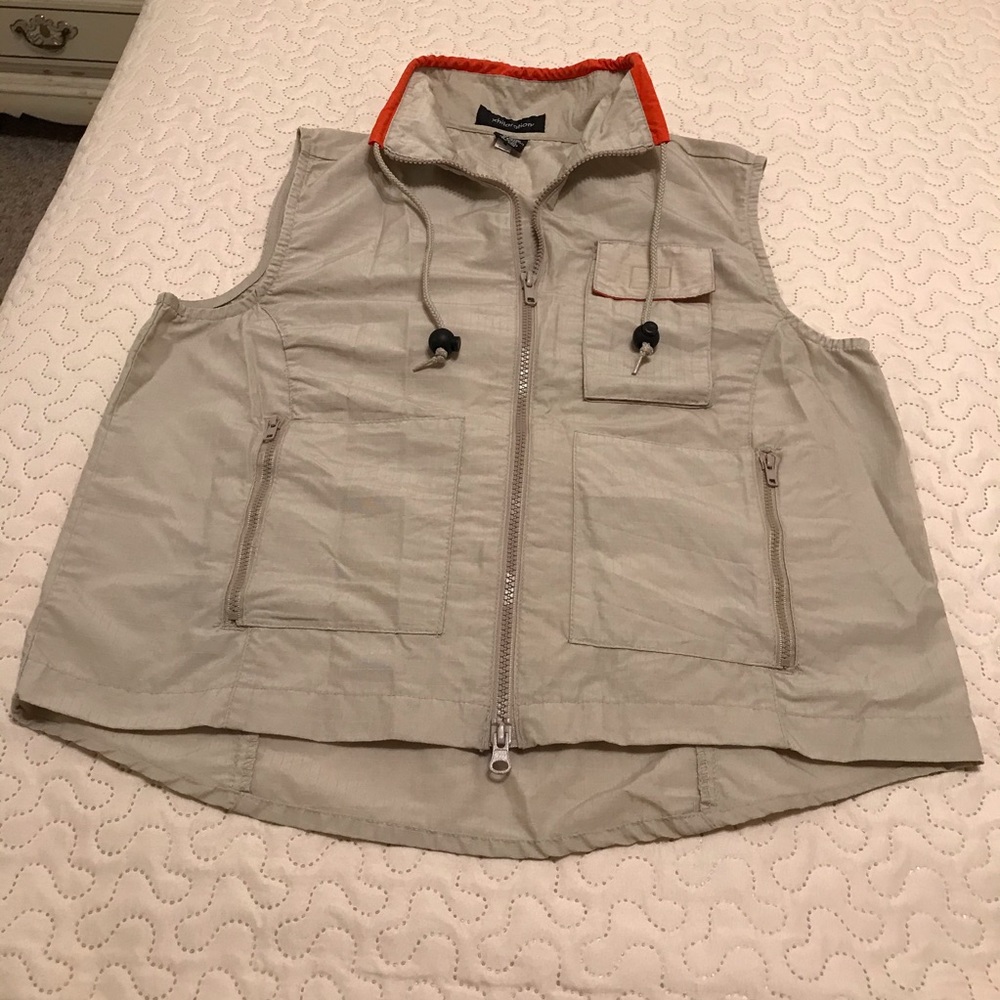 Xhilaration Tan and Orange Outdoor Vest Size M - Picture 3 of 15